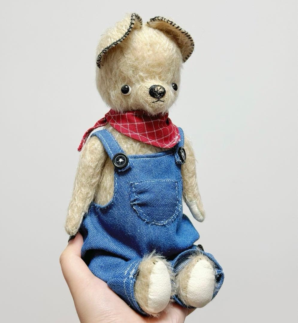 首が長いくまさん アーティストベア テディベア 海外作家様 ハンドメイド