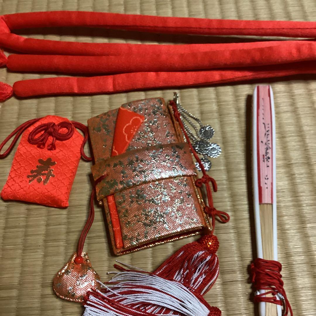 七五三七歳用のフルセット　帯幅18センチ　草履21、5センチ