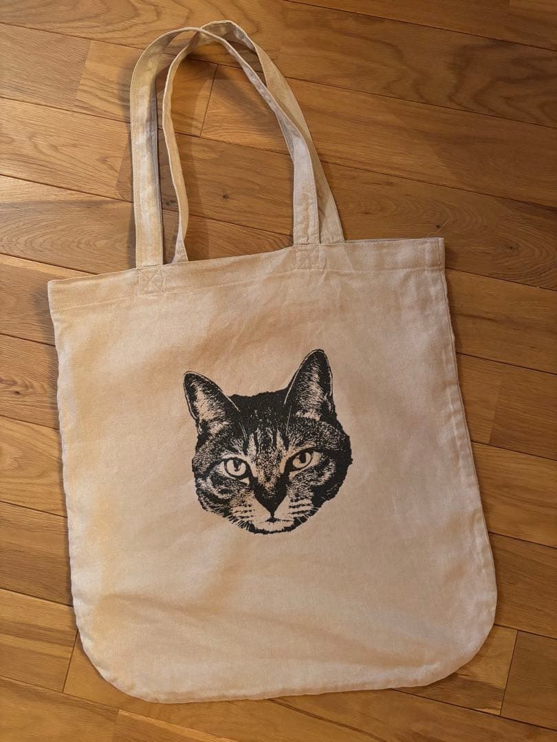 代官山洋食KUCHIBUE オリジナルトート　ネコ　リネン　トワヴァーズ好きにも