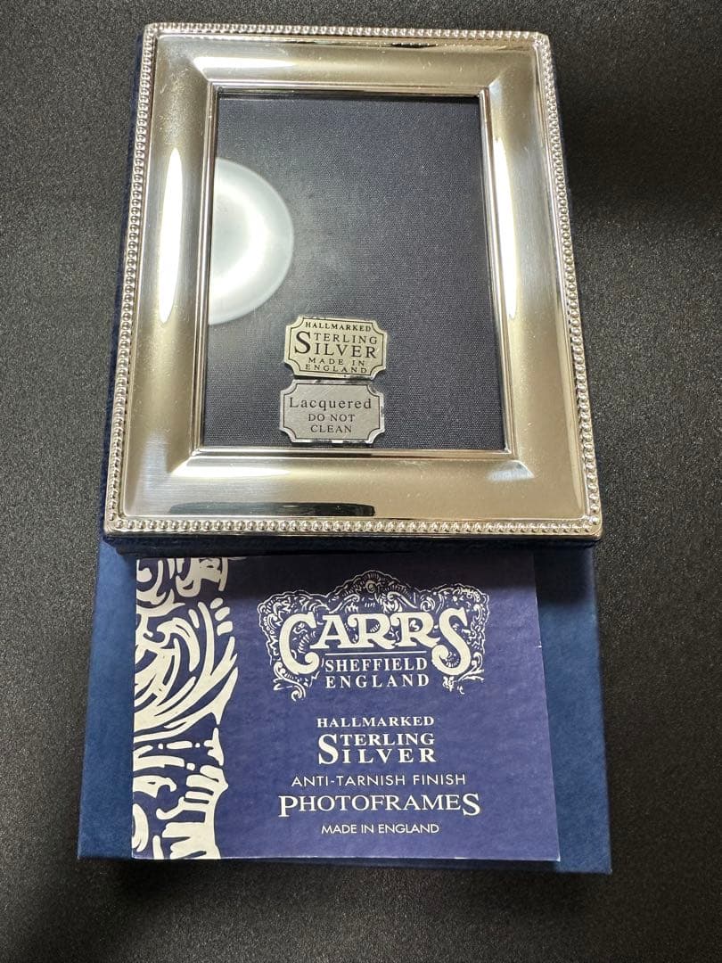 Carrs英国製 スターリングシルバー　フォトフレーム　純銀製
