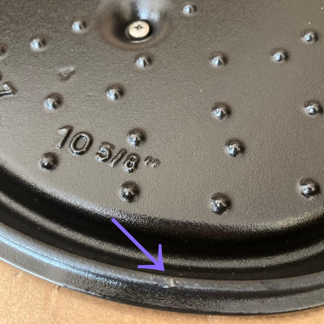 ストウブ　ココットオーバル　27センチ　ブラック　サービングスプーン付き