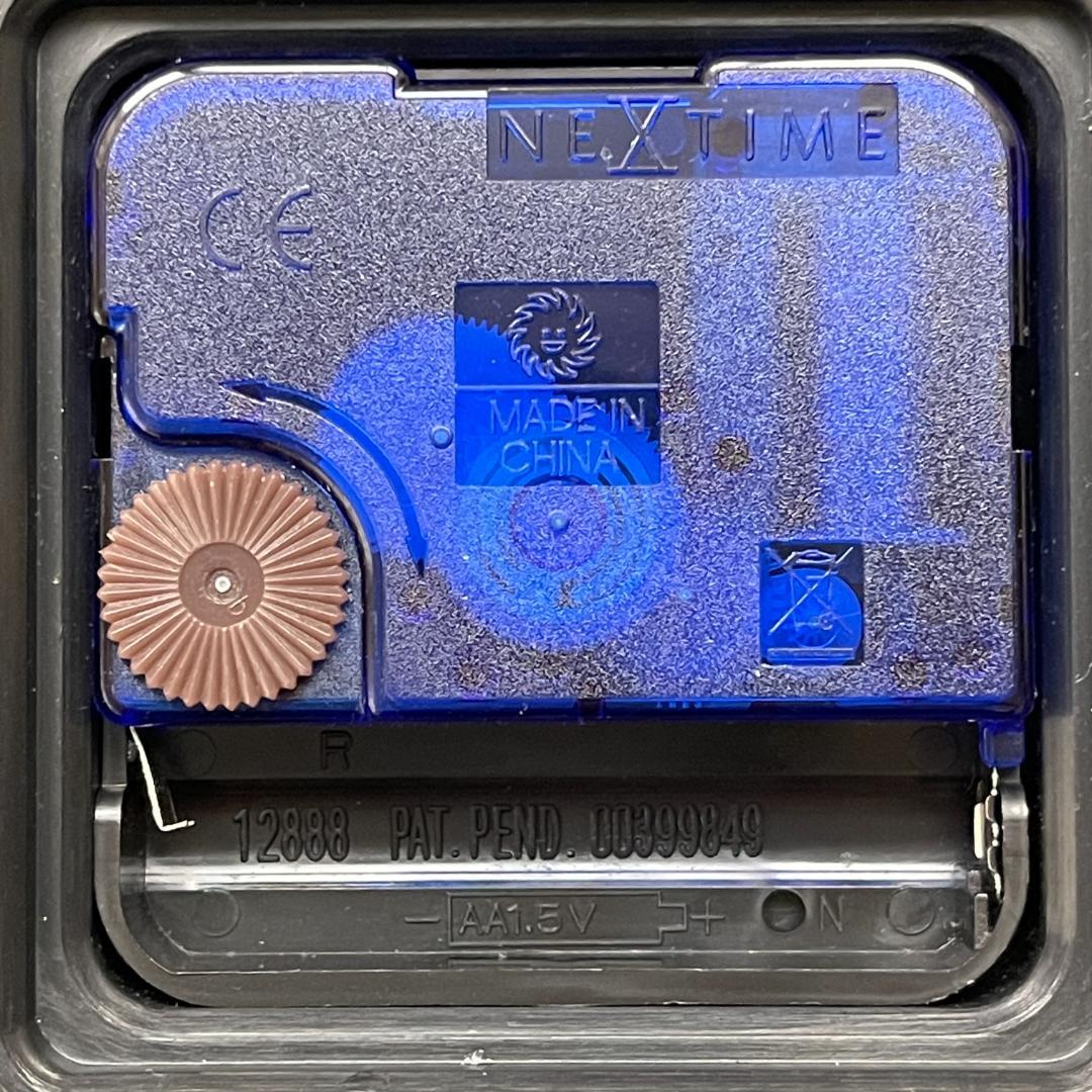 【送料込】NEXTIME ウッドウッドミディアム 壁掛け時計(グレー) 35cm