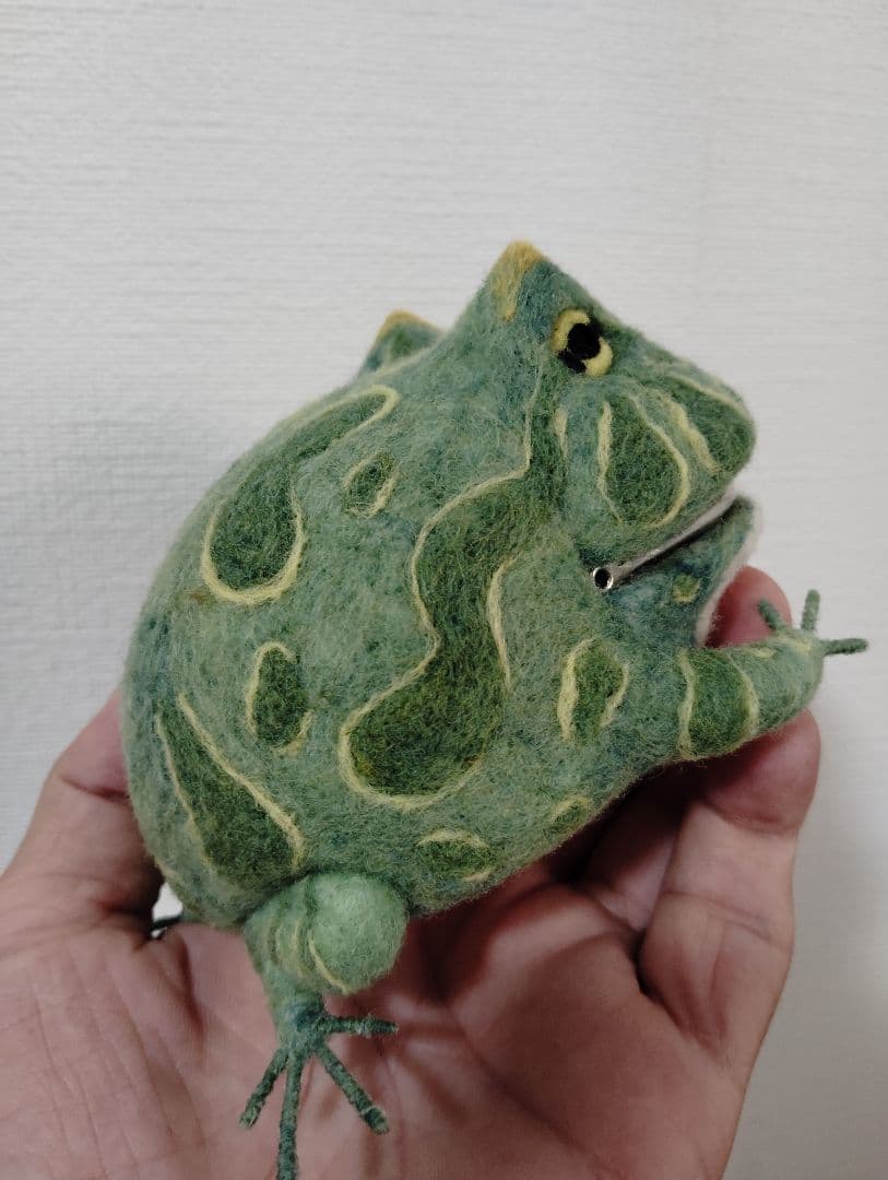 羊毛フェルト がま口ホルダー ハンドメイド - メルカリ