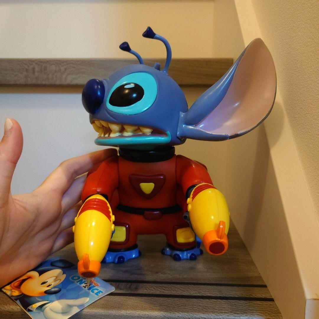 ディズニー ソフビ スティッチ 光線銃 フィギュア