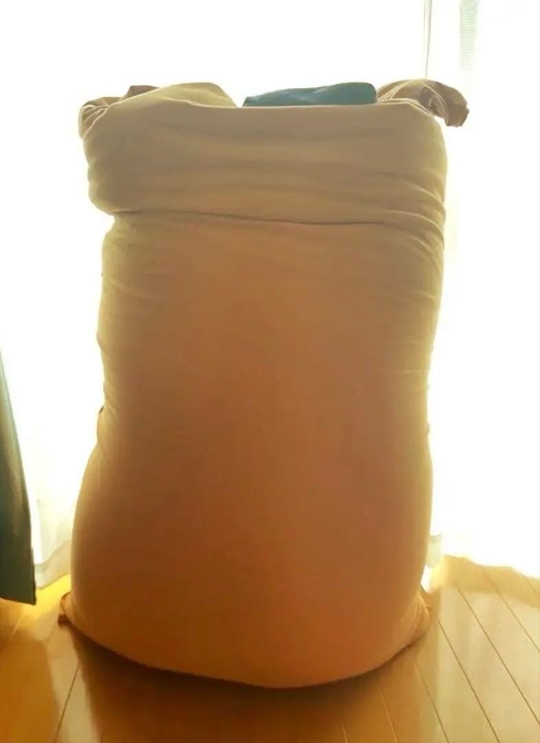 Yogibo MAX キャメル・ネイビーブルーカバー付き【発送たのメル便送付】