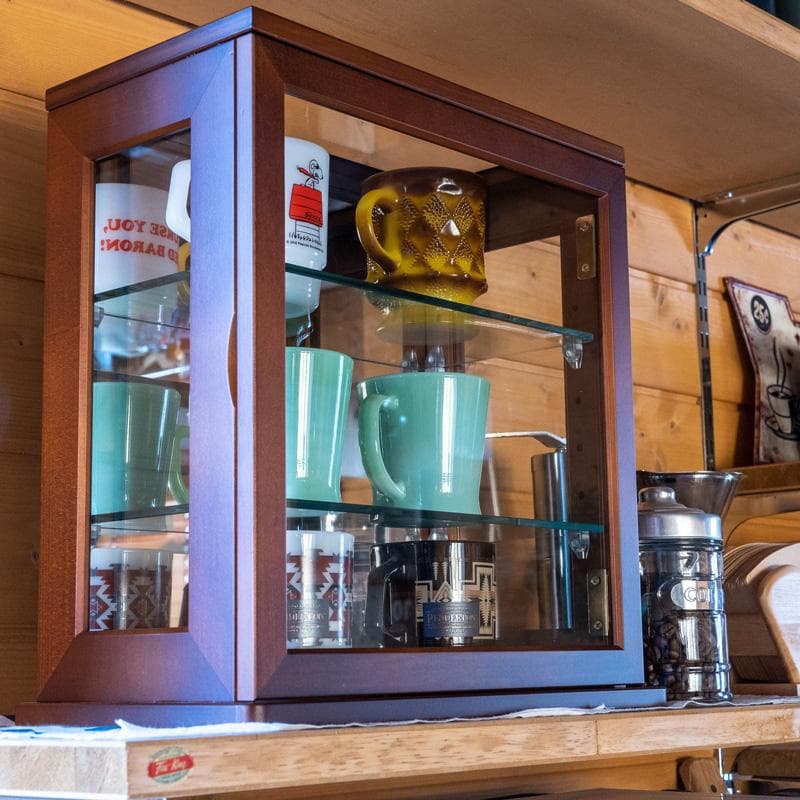 《新品・送料無料》スリムコレクションケース　ヨコ型　BR/WH