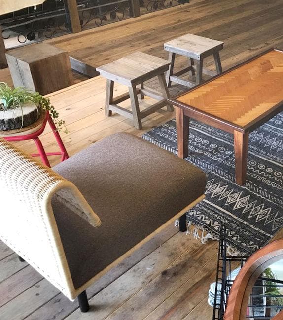 アームレスラタンソファー１人掛け ソファ幅60cm 籐 座椅子（1366）