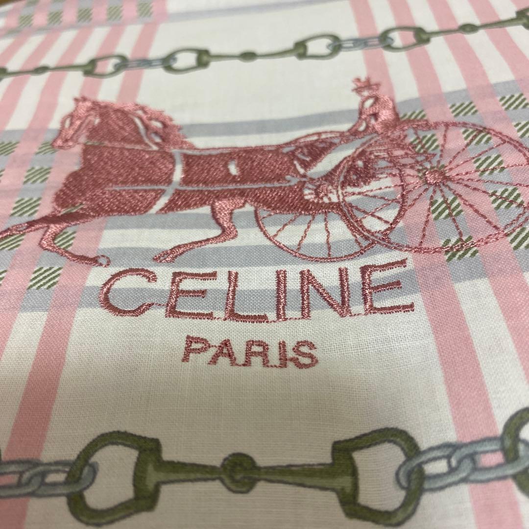 未使用　セリーヌ　CELINE 肌掛け布団　合繊薄手チェック柄