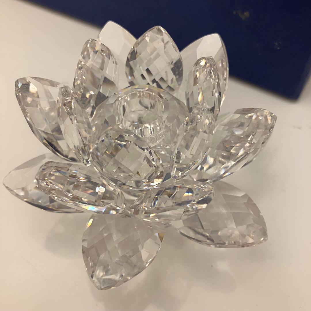 スワロフスキー SWAROVSKI 睡蓮　置物　オブジェ　 インテリア