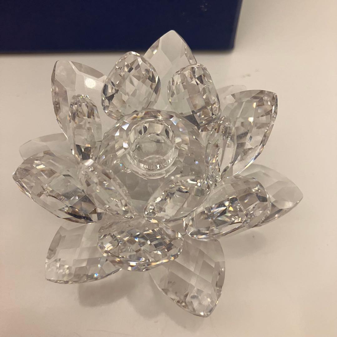 スワロフスキー SWAROVSKI 睡蓮　置物　オブジェ　 インテリア