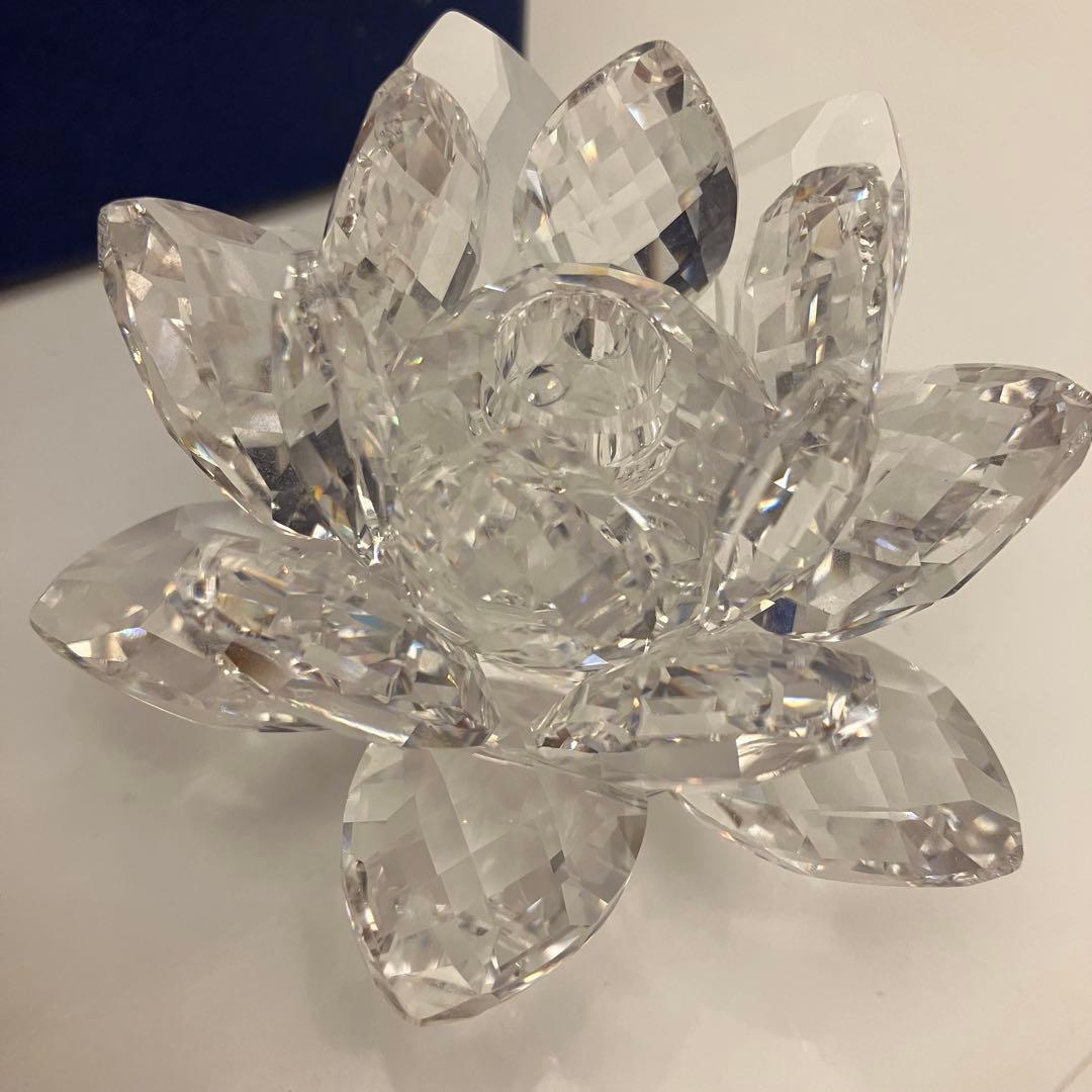 スワロフスキー SWAROVSKI 睡蓮　置物　オブジェ　 インテリア