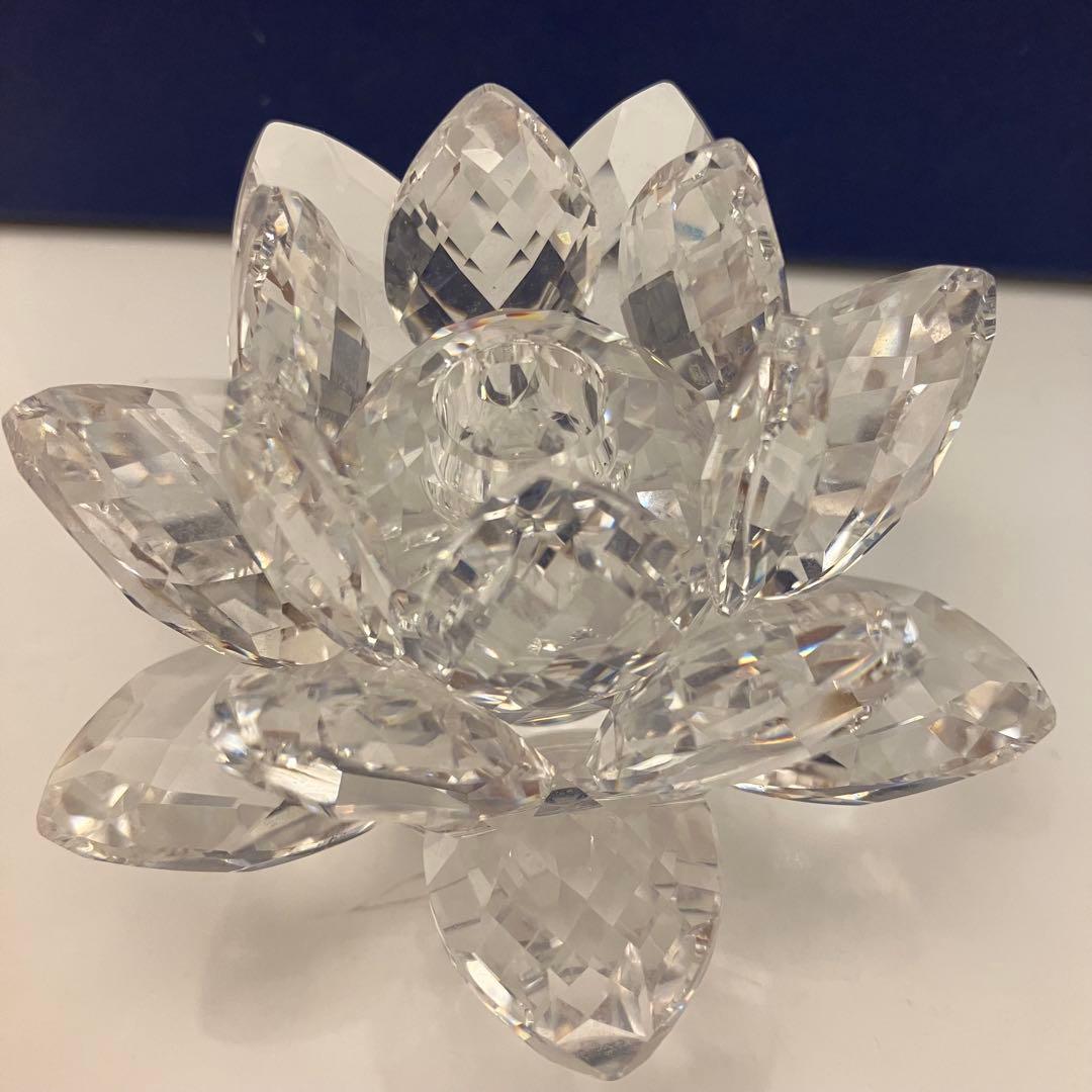 スワロフスキー SWAROVSKI 睡蓮　置物　オブジェ　 インテリア