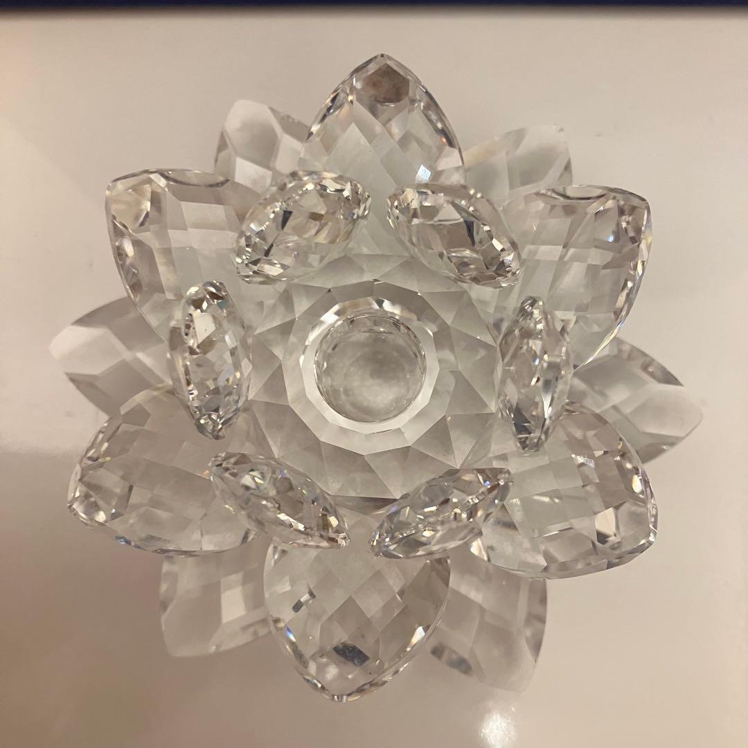 スワロフスキー SWAROVSKI 睡蓮　置物　オブジェ　 インテリア