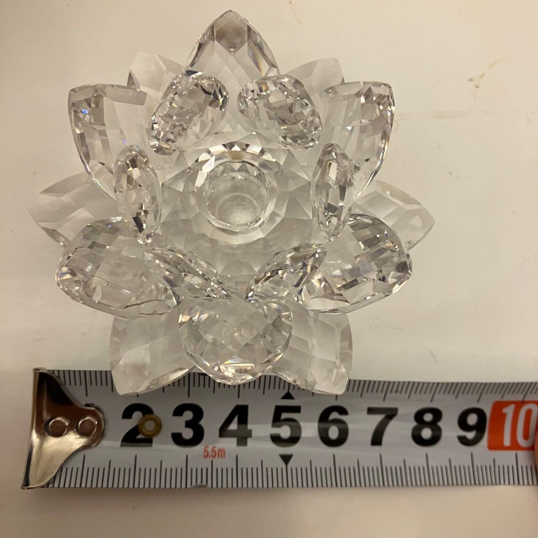 スワロフスキー SWAROVSKI 睡蓮　置物　オブジェ　 インテリア