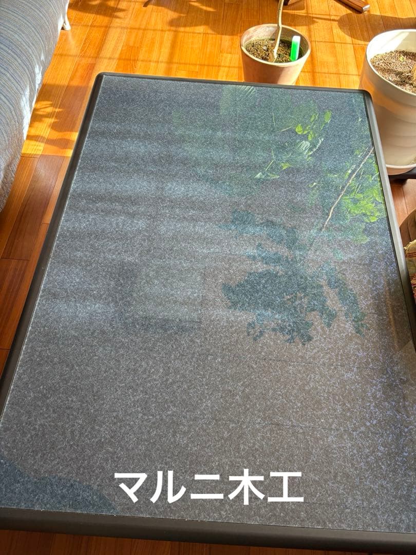 (送料込)マルニ木工　テーブル　高級 コタツ　レア　ガラス天板　美品　動作確認済