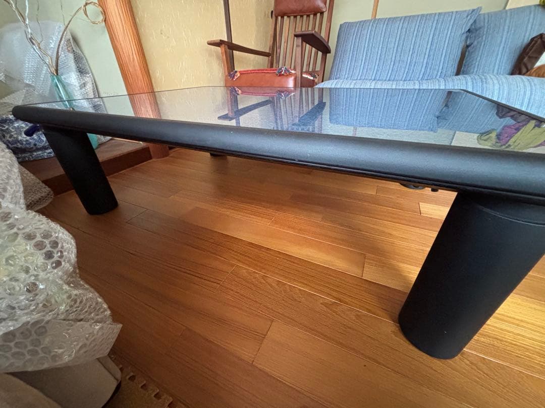 (送料込)マルニ木工　テーブル　高級 コタツ　レア　ガラス天板　美品　動作確認済