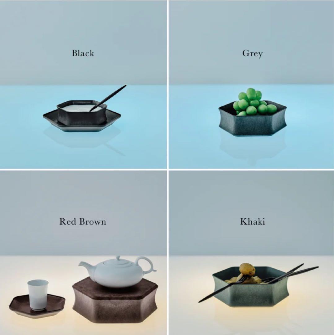 ARAS エイラス　深鉢ロッカク中小2セット　平皿ロッカク大中小　2セット