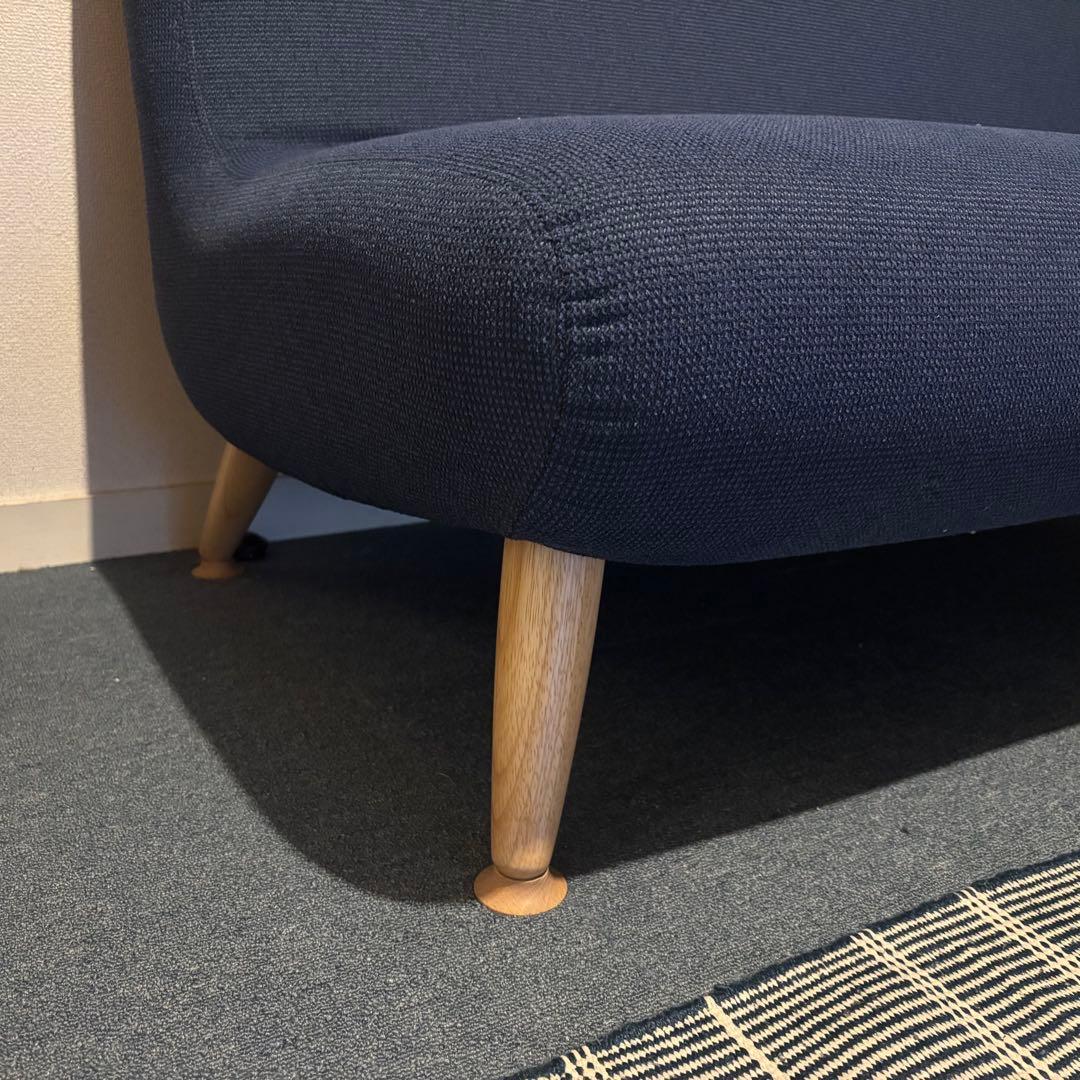 NOYES 2人掛けソファ　ネイビー　ブルー　ノイエス