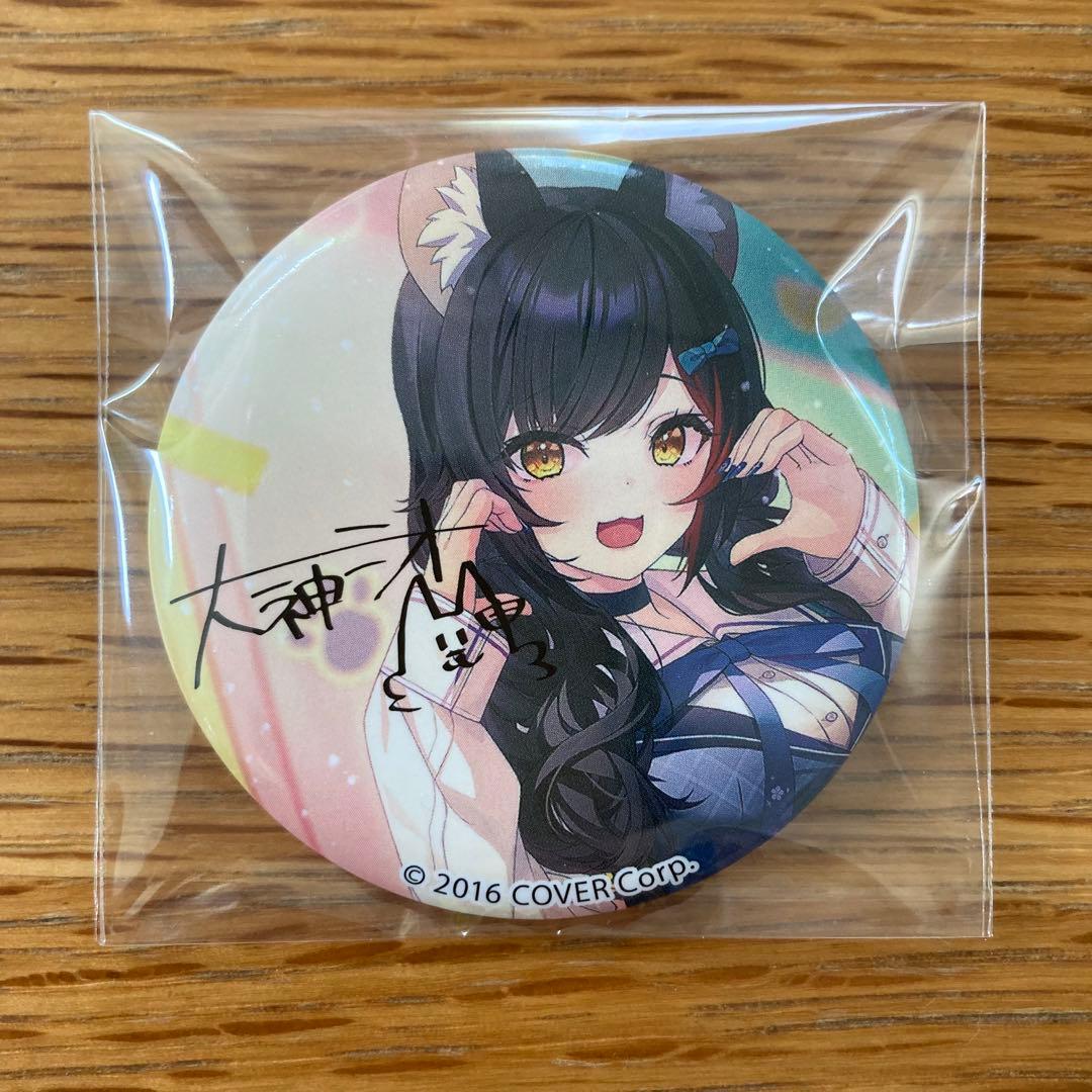 ホロライブ 大神ミオ ローソン 缶バッジ プレッピー衣装 - メルカリ