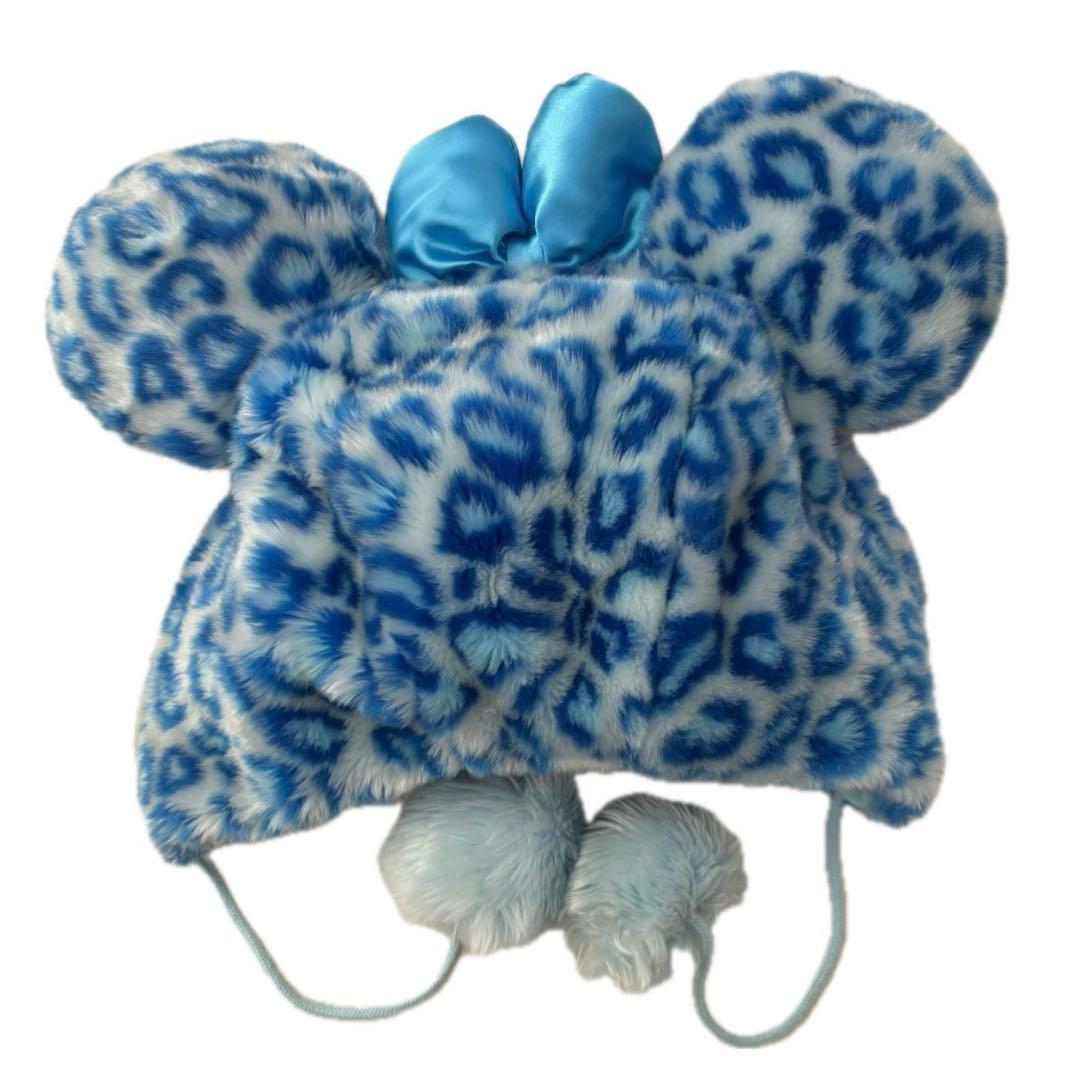 ディズニー ミニー ファンキャップ ヒョウ柄 青 - メルカリ