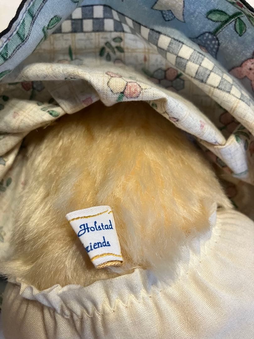 メアリーホルスダッドクリーム色ぬいぐるみ 花柄ドレス