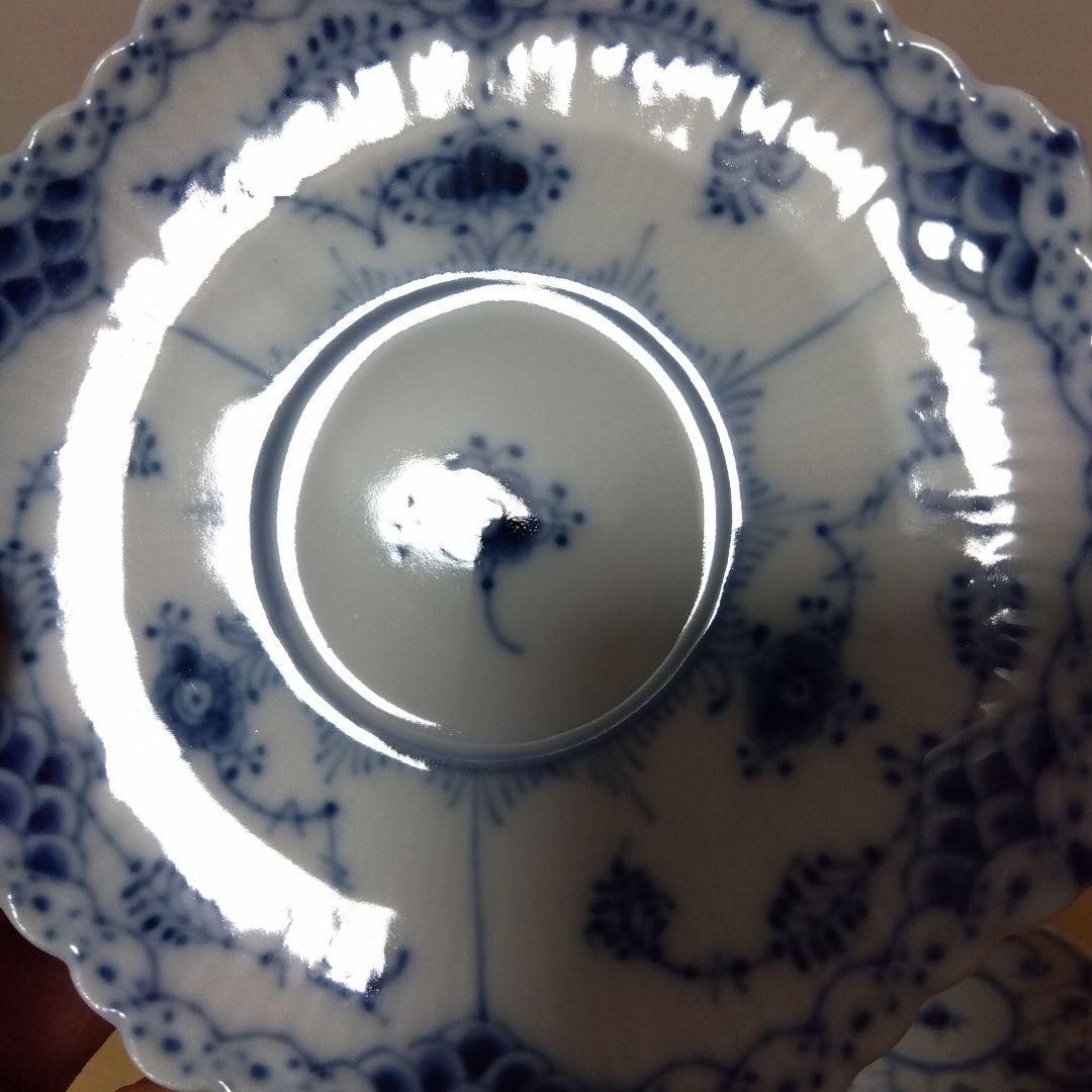 ロイヤルコペンハーゲン ブルーフルーテッド フルレース カップ＆ソーサー　ペア