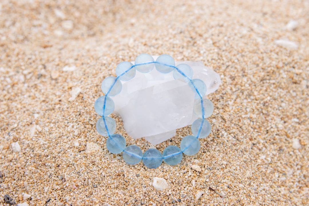 天然石ブレスレット　アクアマリン