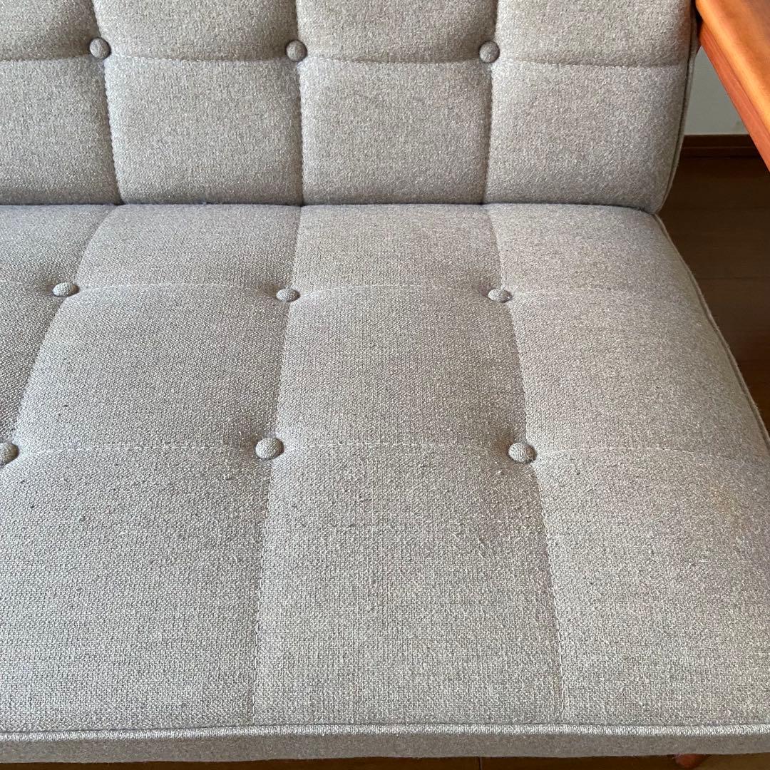 カリモク60 Kチェア2シーター フラノベージュ チェリー