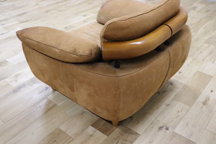 GMDKS348A○ イタリア製 シングルソファ 総本革 最高級 ヴィンテージ