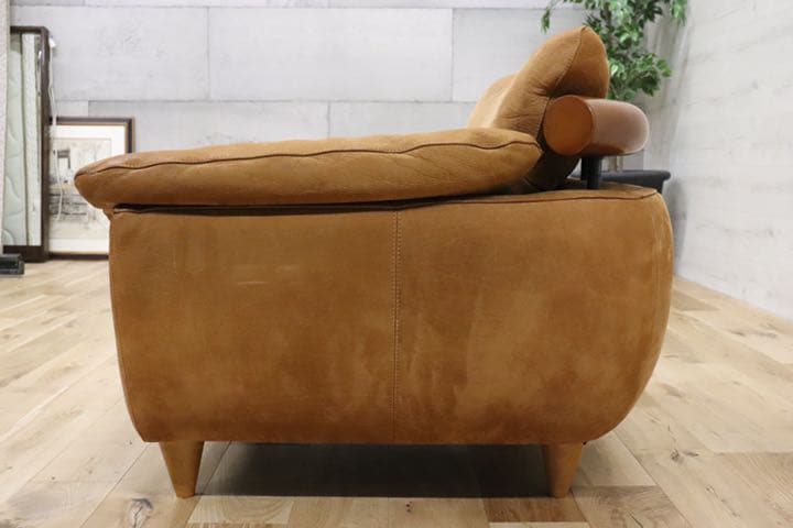GMDKS348A○ イタリア製 シングルソファ 総本革 最高級 ヴィンテージ