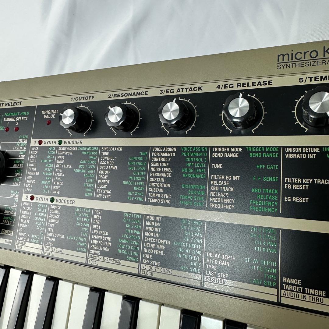 美品】micro KORG シンセサイザー 37鍵 純正アダプター マイク付属