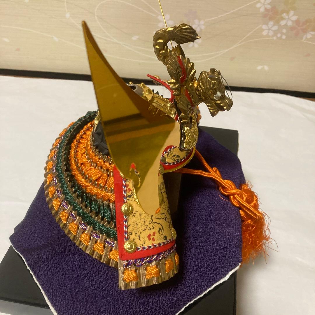 お飾り兜　龍玉作