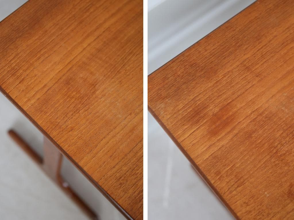 英国アンティークG-PLANジープランネストテーブル3台/収納机91-143-3