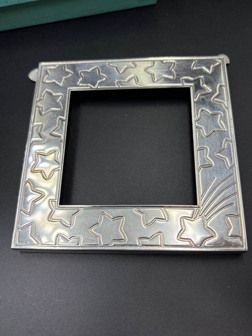 ティファニー フォトフレーム 写真立て 星 スター 銀 925