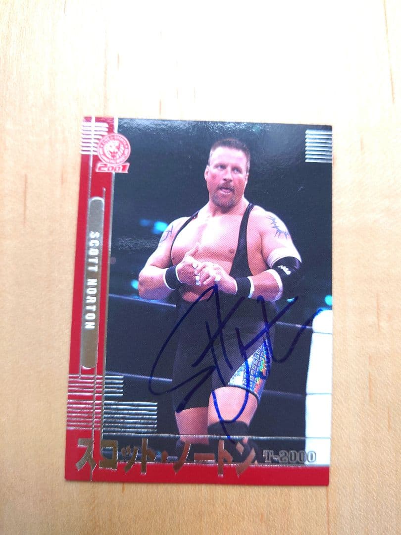 WWE WCW新日本プロレス スコット・ノートン選手 直筆サインカード