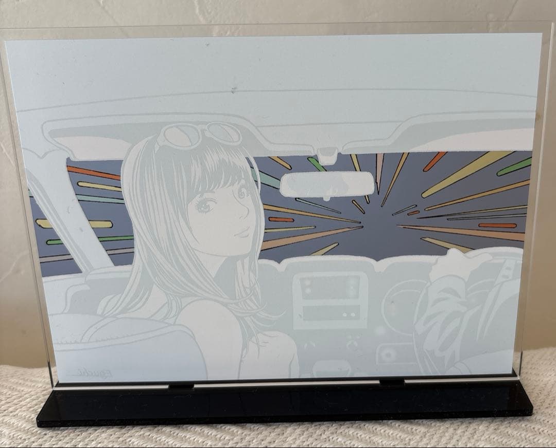 江口寿史 高速道路 アクリルプレートスタンド 展覧会場で購入 希少の