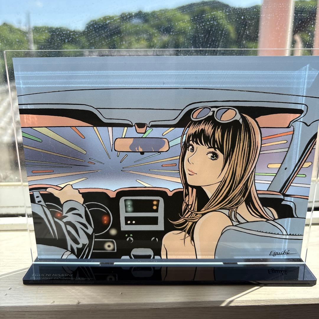 江口寿史 高速道路 アクリルプレートスタンド 展覧会場で購入 希少の