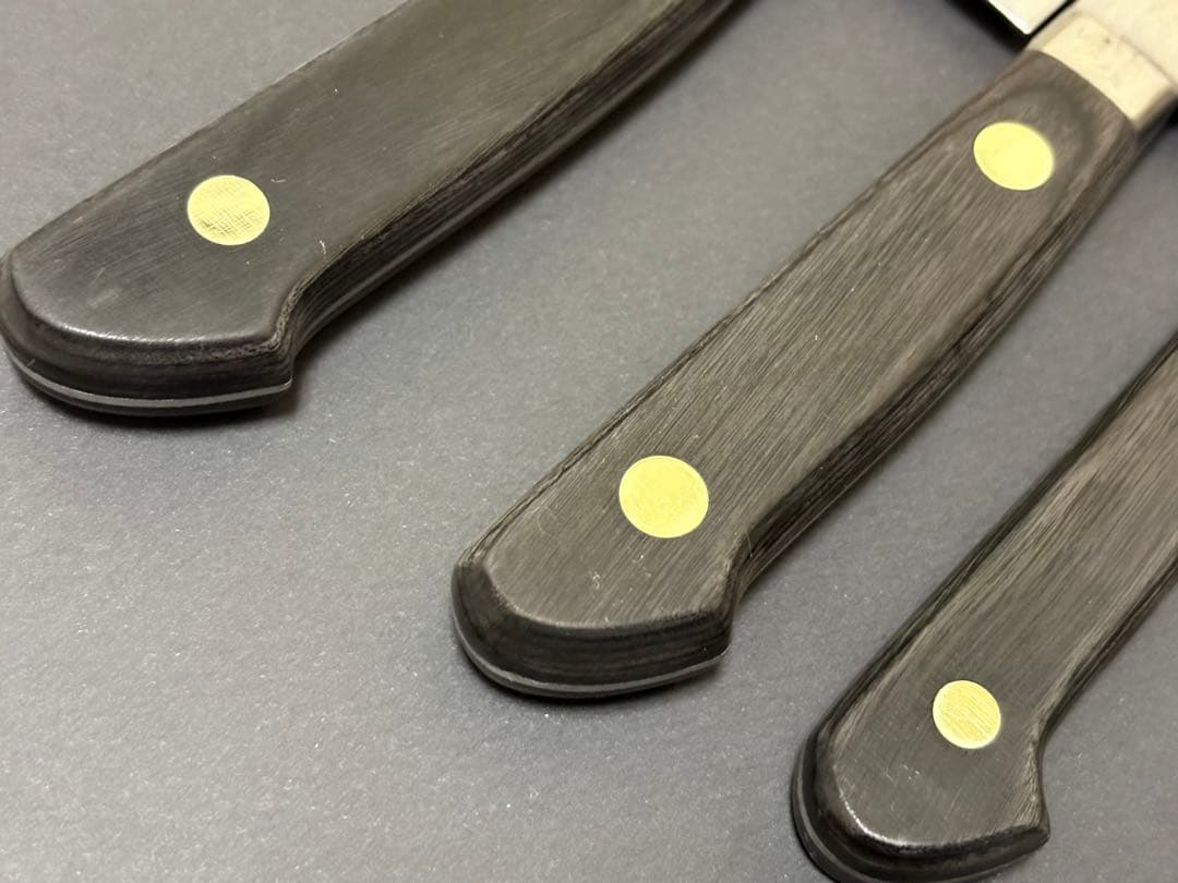 日本橋 木屋 スウェーデン鋼 牛刀 三徳 鎌型180mm ペティ 150mm