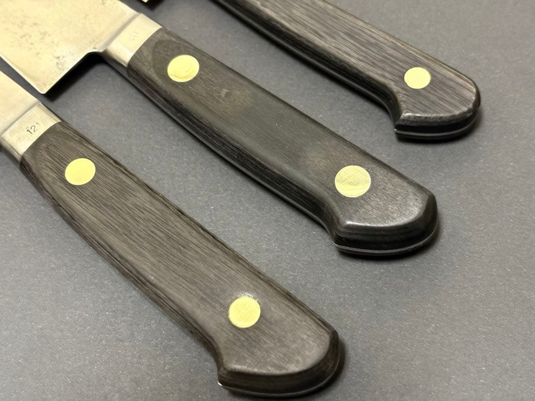 日本橋 木屋 スウェーデン鋼 牛刀 三徳 鎌型180mm ペティ 150mm