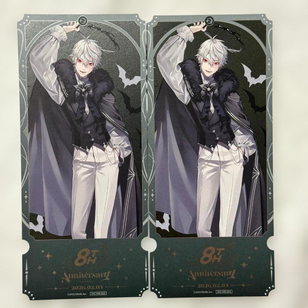 にじさんじ 葛葉 8周年 オリジナルショップ 特典チケット風カード