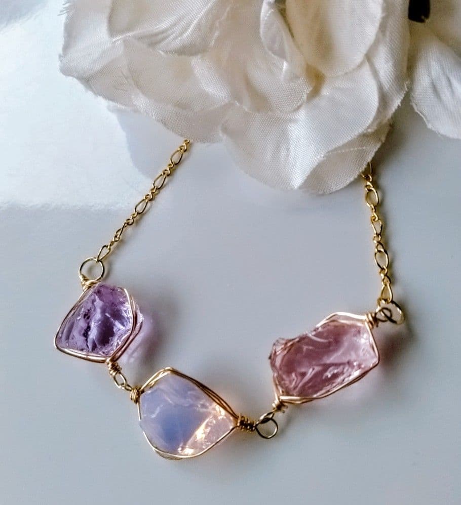 Kgf14 希少 アンダラ ルミネッセントピンク パープル 3カラー ブレス