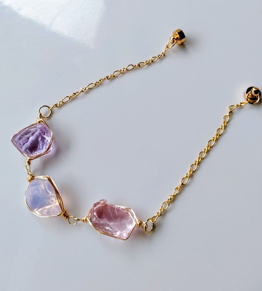 Kgf14 希少 アンダラ ルミネッセントピンク パープル 3カラー ブレス