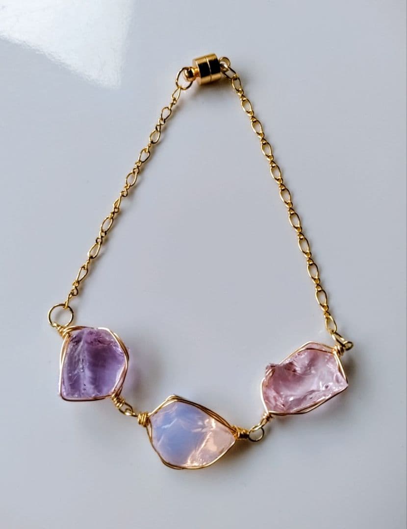 Kgf14 希少 アンダラ ルミネッセントピンク パープル 3カラー ブレス