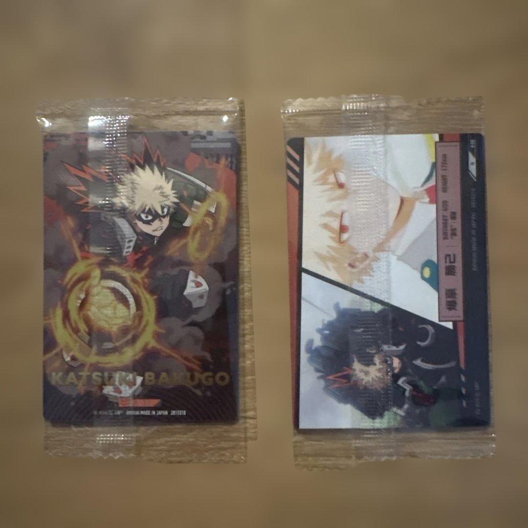 爆豪勝己 ヒロアカ ウエハース4 カード2枚 - メルカリ