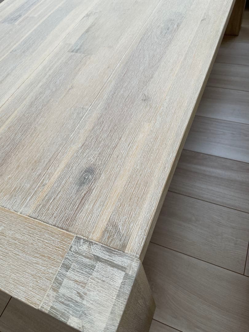 廃番 ウニコ MANOA マノア ローテーブル 幅120cm 棚板付き