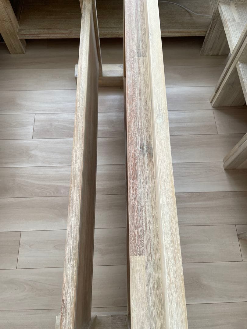 廃番 ウニコ MANOA マノア ローテーブル 幅120cm 棚板付き