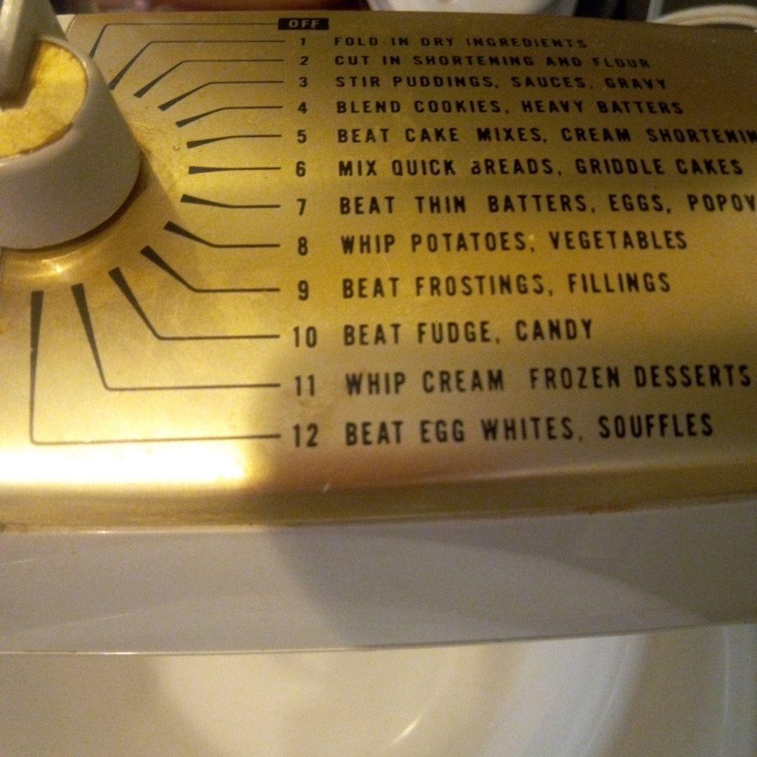 三井物産電器ミキサー　説明書付 GENERA-LELECTRICスタンドミキサー