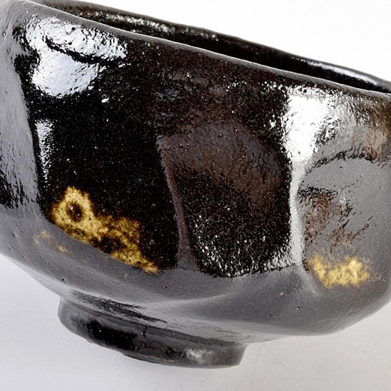 佐々木松楽作 黒楽 赤楽 一双 銘「福寿」前大徳大橋香林極め箱 M