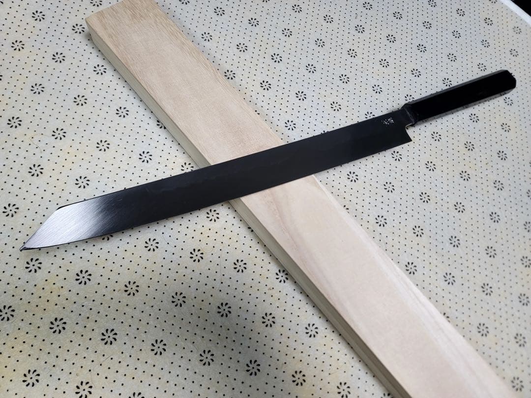 堺打ち刃物　富士山　本焼　白鋼　切付け柳刃300