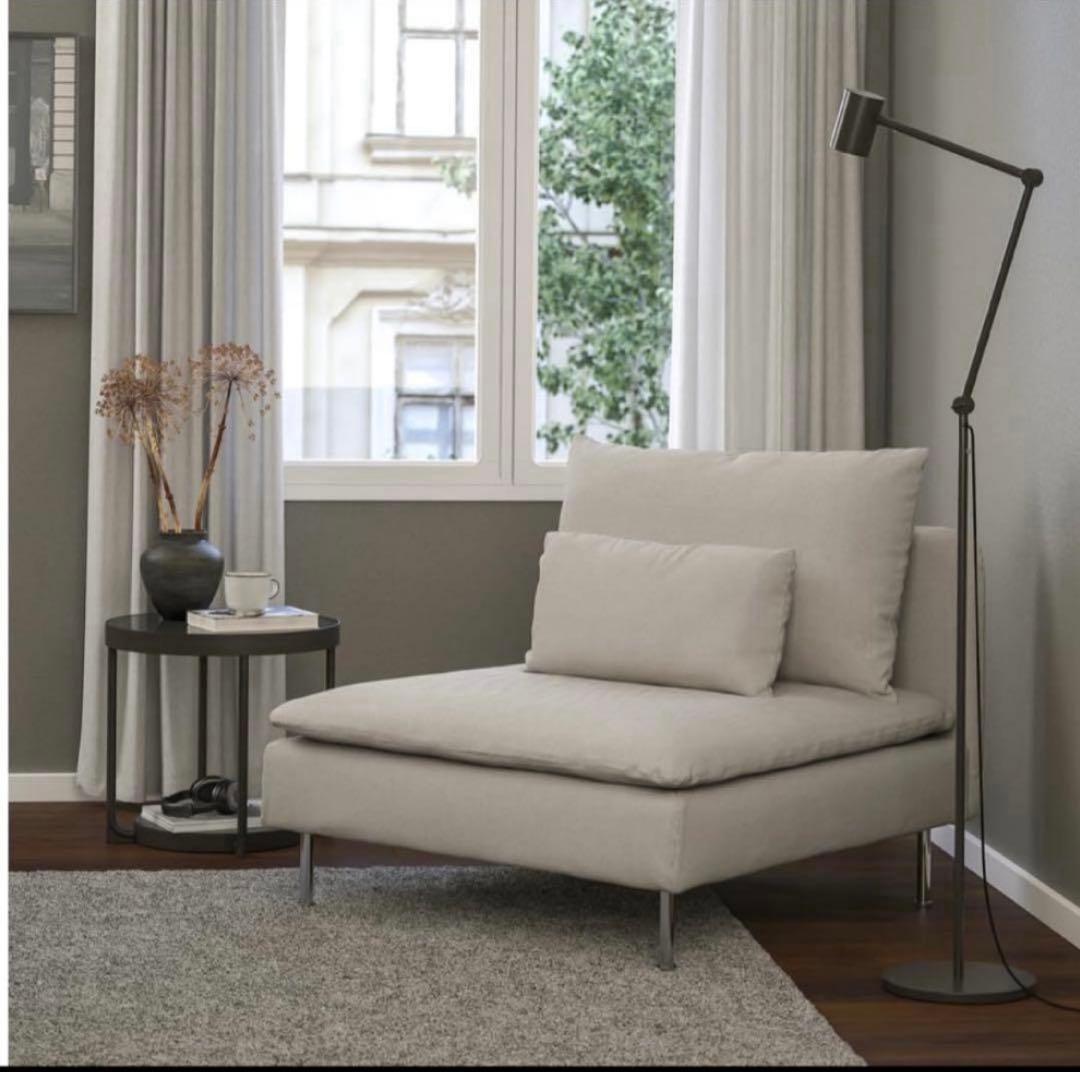 【極美品】IKEA ソーデルハムン　1人掛けソファセクション　コンラン